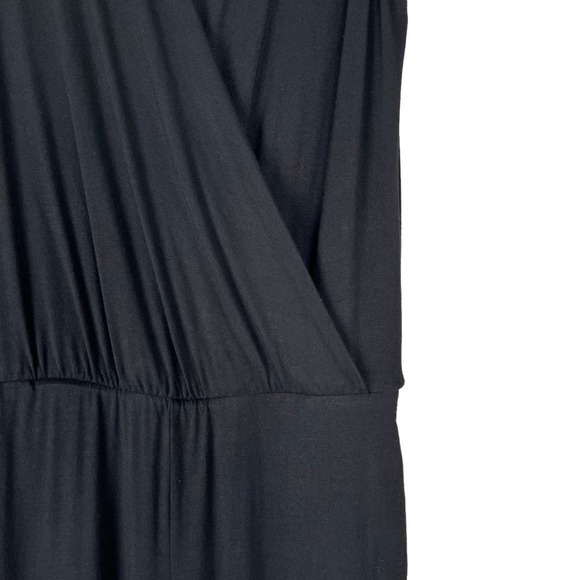 Michael Stars Black Surplice Sleeveless Jumpsuit‎ with Pockets, Size XS - Picture 6 of 10